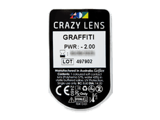 CRAZY LENS - Graffiti - dioptrické jednodenní (2 čočky)