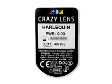 CRAZY LENS - Harlequin - nedioptrické jednodenní (2 čočky)