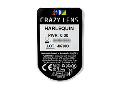 CRAZY LENS - Harlequin - nedioptrické jednodenní (2 čočky)