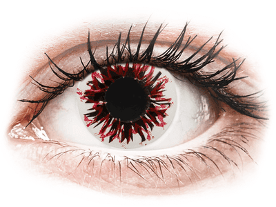 CRAZY LENS - Harlequin Black - dioptrické jednodenní