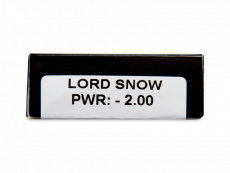 CRAZY LENS - Lord Snow - dioptrické jednodenní (2 čočky)