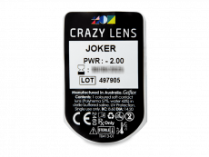 CRAZY LENS - Joker - dioptrické jednodenní (2 čočky)