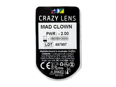 CRAZY LENS - Mad Clown - dioptrické jednodenní (2 čočky)