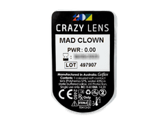 CRAZY LENS - Mad Clown - nedioptrické jednodenní (2 čočky)