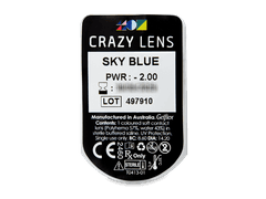 CRAZY LENS - Sky Blue - dioptrické jednodenní (2 čočky)