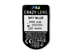 CRAZY LENS - Sky Blue - nedioptrické jednodenní (2 čočky)