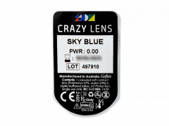CRAZY LENS - Sky Blue - nedioptrické jednodenní (2 čočky)