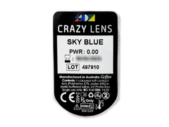 CRAZY LENS - Sky Blue - nedioptrické jednodenní (2 čočky)