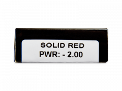 CRAZY LENS - Solid Red - dioptrické jednodenní (2 čočky)