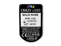 CRAZY LENS - Solid Rose - nedioptrické jednodenní (2 čočky)