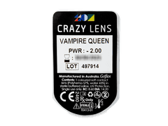 CRAZY LENS - Vampire Queen - dioptrické jednodenní (2 čočky)