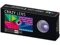 CRAZY LENS - Solid Violet - dioptrické jednodenní (2 čočky)