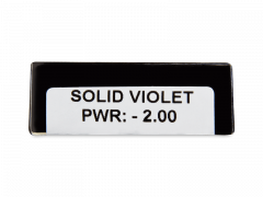 CRAZY LENS - Solid Violet - dioptrické jednodenní (2 čočky)