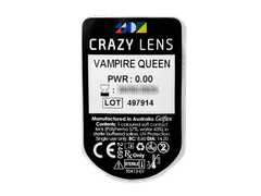 CRAZY LENS - Vampire Queen - nedioptrické jednodenní (2 čočky)