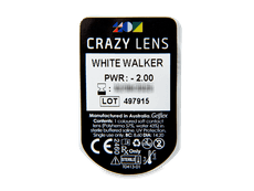 CRAZY LENS - White Walker - dioptrické jednodenní (2 čočky)
