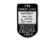CRAZY LENS - WhiteOut - nedioptrické jednodenní (2 čočky)