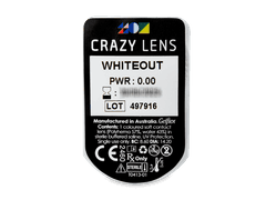 CRAZY LENS - WhiteOut - nedioptrické jednodenní (2 čočky)