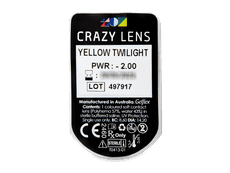 CRAZY LENS - Yellow Twilight - dioptrické jednodenní (2 čočky)