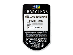 CRAZY LENS - Yellow Twilight - dioptrické jednodenní (2 čočky)