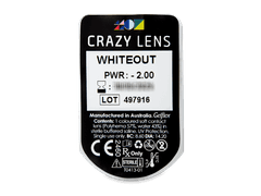 CRAZY LENS - WhiteOut - dioptrické jednodenní (2 čočky)