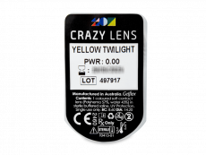 CRAZY LENS - Yellow Twilight - nedioptrické jednodenní (2 čočky)