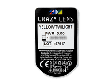 CRAZY LENS - Yellow Twilight - nedioptrické jednodenní (2 čočky)