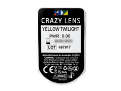 CRAZY LENS - Yellow Twilight - nedioptrické jednodenní (2 čočky)