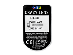 CRAZY LENS - Haku - nedioptrické jednodenní (2 čočky)