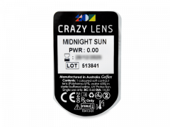 CRAZY LENS - Midnight Sun - nedioptrické jednodenní (2 čočky)