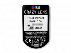 CRAZY LENS - Red Viper - nedioptrické jednodenní (2 čočky)
