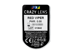 CRAZY LENS - Red Viper - nedioptrické jednodenní (2 čočky)