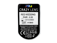 CRAZY LENS - Red Wedding - nedioptrické jednodenní (2 čočky)