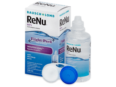 Roztok ReNu MPS Sensitive Eyes Flight pack 100 ml