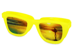 Pouzdro na čočky Optishades - žluté