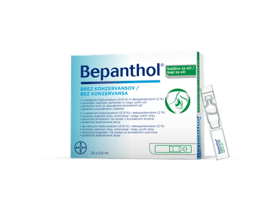 Oční kapky Bepanthol 20x 0,5 ml
