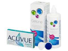 Acuvue Oasys Multifocal (6 čoček) + roztok Gelone 360 ml