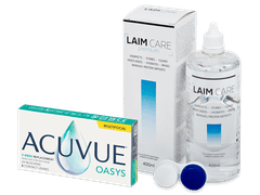 Acuvue Oasys Multifocal (6 čoček) + roztok Laim Care 400 ml