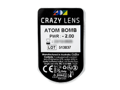 CRAZY LENS - Atom Bomb - dioptrické jednodenní (2 čočky)