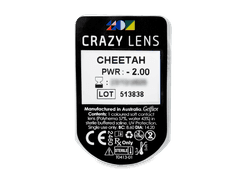 CRAZY LENS - Cheetah - dioptrické jednodenní (2 čočky)