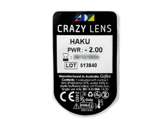 CRAZY LENS - Haku - dioptrické jednodenní (2 čočky)