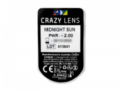 CRAZY LENS - Midnight Sun - dioptrické jednodenní (2 čočky)