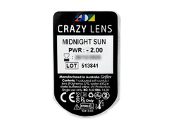 CRAZY LENS - Midnight Sun - dioptrické jednodenní (2 čočky)