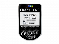 CRAZY LENS - Red Viper - dioptrické jednodenní (2 čočky)