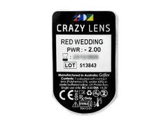 CRAZY LENS - Red Wedding - dioptrické jednodenní (2 čočky)