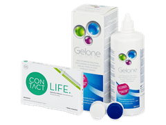 Contact Life spheric (6 čoček) + roztok Gelone 360 ml