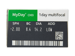 MyDay daily disposable multifocal (30 čoček)