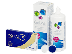 TOTAL30 (3 čočky) + roztok Gelone 360 ml