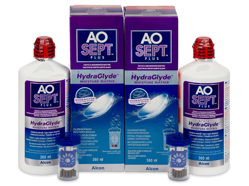Roztok AO SEPT PLUS HydraGlyde 2x 360 ml 