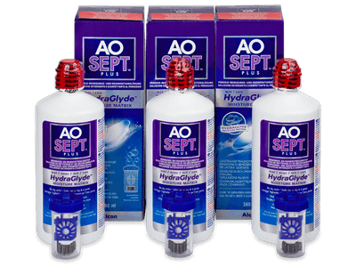 Roztok AO SEPT PLUS HydraGlyde 3 x 360 ml