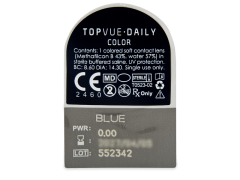 TopVue Daily Color - Blue - nedioptrické jednodenní (2 čočky)